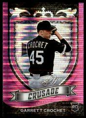 Garrett Crochet [Pink] #1 Baseball Cards 2021 Panini Chronicles Crusade Prices