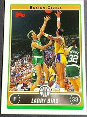 Larry Bird [Hook Shot Over Kareem] #33 Basketball Cards 2006 Topps Prices