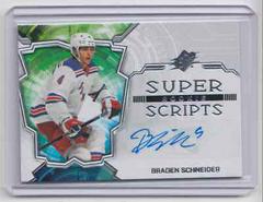 Braden Schneider Hockey Cards 2022 SPx Rookie Superscripts Autographs Prices