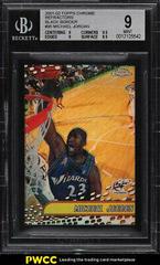 Michael Jordan [Black Refractor] #95 Basketball Cards 2001 Topps Chrome Prices