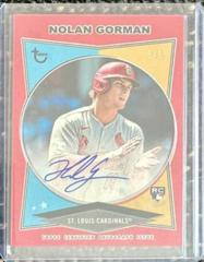 Nolan Gorman [Red] #AC-NG Baseball Cards 2023 Topps Brooklyn Collection Autographs Prices