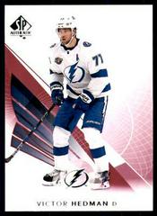 Victor Hedman [Limited Red] #7 Hockey Cards 2017 SP Authentic Prices