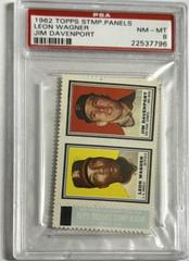 Leon Wagner [Jim Davenport] Baseball Cards 1962 Topps Stamp Panels Prices
