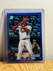 Jordan Walker [Chrome Prospect Blue] #153 Baseball Cards 2021 Bowman Heritage Prices