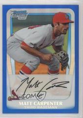Matt Carpenter [Blue Refractor] #BCP66 Baseball Cards 2011 Bowman Chrome Prospects Prices