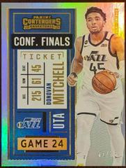 Donovan Mitchell [Conference Finals Ticket] Basketball Cards 2020 Panini Contenders Prices