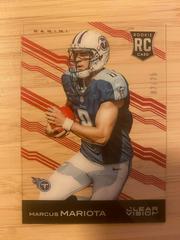 Marcus Mariota [Running Red] #102 Football Cards 2015 Panini Clear Vision Prices