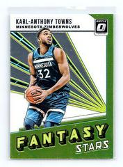 Karl Anthony Towns #4 Basketball Cards 2018 Panini Donruss Optic Fantasy Stars Prices