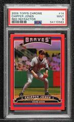 Chipper Jones [Red Refractor] #14 Baseball Cards 2006 Topps Chrome Prices
