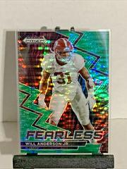 Will Anderson Jr. [Green Pulsar] #F-1 Football Cards 2023 Panini Prizm Draft Picks Fearless Prices