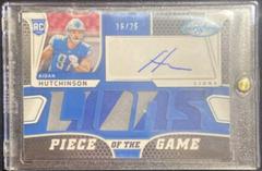 Aidan Hutchinson [Teal] Football Cards 2022 Panini Certified Piece of the Game Signatures Prices