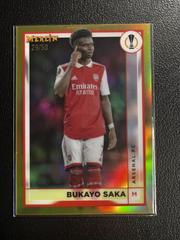 Bukayo Saka [Gold] #12 Soccer Cards 2022 Topps Merlin Chrome UEFA Club Competitions Prices