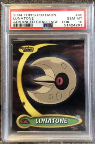 Lunatone [Foil] #40 Pokemon 2004 Topps Advanced Challenge