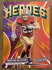 Christian McCaffrey [Orange] #H-9 Football Cards 2023 Panini Prestige Heroes Prices