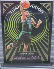 Jayson Tatum [Yellow] #19 Basketball Cards 2021 Panini Obsidian Tunnel Vision Prices