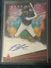Brandon Lowe [Red] #AA-BL Baseball Cards 2021 Panini Chronicles Ascension Autographs Prices