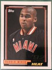 Harold Miner Basketball Cards 1992 Topps Prices