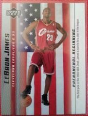 LeBron James [2007 Cleveland National] #20 Basketball Cards 2003 Upper Deck Phenomenal Beginning Prices