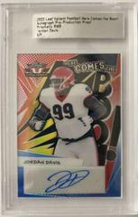 Jordan Davis [Crystal Red] #HB-JD1 Football Cards 2022 Leaf Valiant Autographs Here Comes the Boom Prices