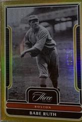 Babe Ruth [Holo Gold] #1 Baseball Cards 2023 Panini Three and Two Prices