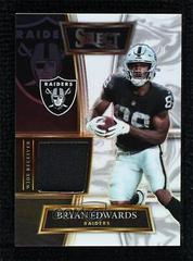 Bryan Edwards [White] #SS-BED Football Cards 2021 Panini Select Swatches Prices