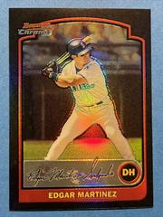 Edgar Martinez [Gold Refractor] #23 Baseball Cards 2003 Bowman Chrome Prices