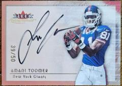 Amani Toomer [Gold] Football Cards 2000 Fleer Autographics Prices