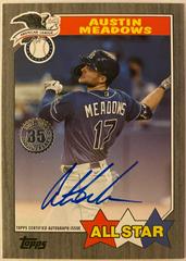 Austin Meadows [Black] #87ASA-AME Baseball Cards 2022 Topps Update 1987 Autographs Prices
