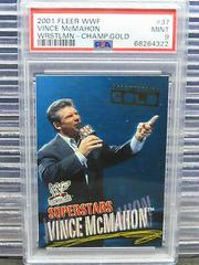 Vince McMahon [Gold] #37 Wrestling Cards 2001 Fleer WWF Wrestlemania Prices