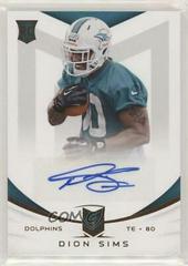 Dion Sims [Autograph] Football Cards 2013 Panini Momentum Prices