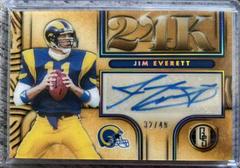 Jim Everett #24K-JEV Football Cards 2022 Panini Gold Standard 24K Autographs Prices