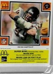 Dan Hampton [Yellow] #99 Football Cards 1985 McDonald's Bears Prices