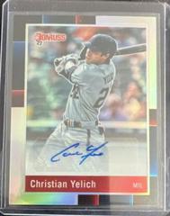 Christian Yelich Baseball Cards 2022 Panini Donruss Optic Retro 1988 Signatures Prices