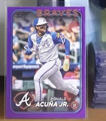 Ronald Acuna Jr. [Purple Meijer] #1 Baseball Cards 2024 Topps Prices