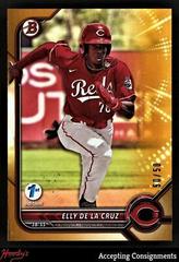 Elly De La Cruz [Gold] #BD-80 Baseball Cards 2022 Bowman Draft 1st Edition Prices