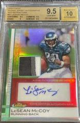 LeSean McCoy [Letter Patch Autograph] Football Cards 2009 Topps Finest Prices