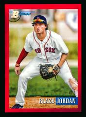 Blaze Jordan [Chrome Prospect Red] #154 Baseball Cards 2021 Bowman Heritage Prices