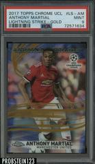 Anthony Martial [Gold] #LS-AM Soccer Cards 2017 Topps Chrome UEFA Champions League Lightning Strike Prices