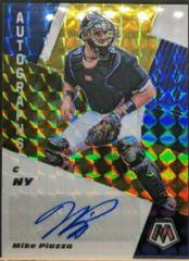 Mike Piazza [Gold Mosaic] Baseball Cards 2021 Panini Mosaic Autographs Prices