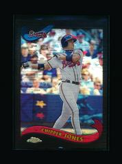 Chipper Jones [Black Refractor] #410 Baseball Cards 2002 Topps Chrome Prices