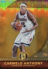 Carmelo Anthony [Syracuse Orange] #55 Basketball Cards 2016 Panini Gold Standard Prices