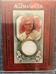 Mike Trout Baseball Cards 2022 Topps Allen & Ginter Mini Framed Relics Prices