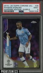 Raheem Sterling [Purple] Soccer Cards 2019 Topps Chrome UEFA Champions League Sapphire Prices