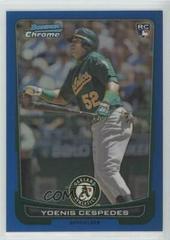 Yoenis Cespedes [Blue Refractor] #4 Baseball Cards 2012 Bowman Chrome Draft Prices