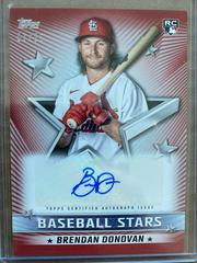 Brendan Donovan [Red] #BSA-BD Baseball Cards 2022 Topps Update Stars Autographs Prices
