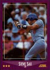 Steve Sax Baseball Cards 1988 Score Glossy Prices