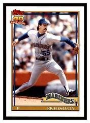 Rich DeLucia #31T Baseball Cards 1991 Topps Traded Prices