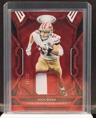 Nick Bosa [Red] #MM-NB Football Cards 2022 Panini Certified Materials Mirror Prices