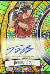 Tommy Troy [Gold Mini Diamond] Baseball Cards 2023 Bowman Draft Glass Autographs Prices