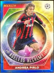 Andrea Pirlo [Blue] #AA-17 Soccer Cards 2022 Topps Merlin Chrome UEFA Club Competitions Ageless Alchemy Prices